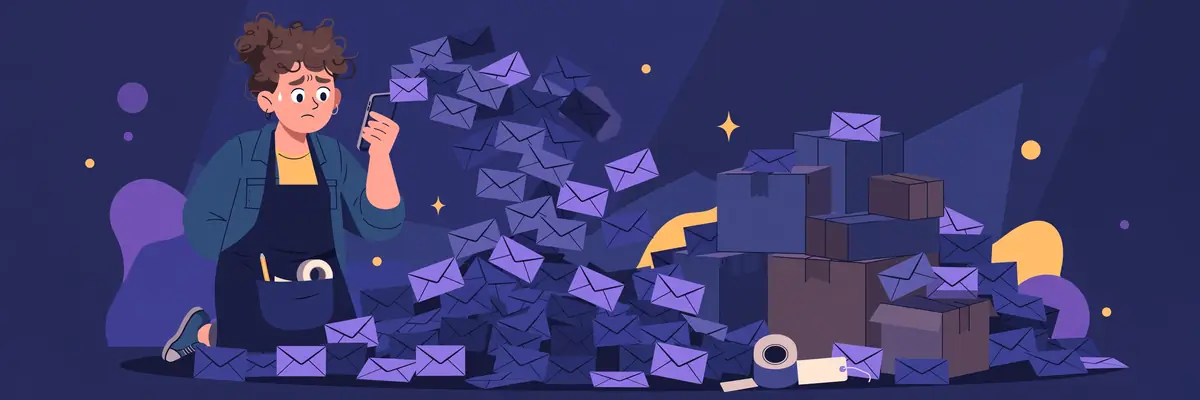 Selling Online? Stop Giving Every Supplier and Stranger Your Personal Email — illustration