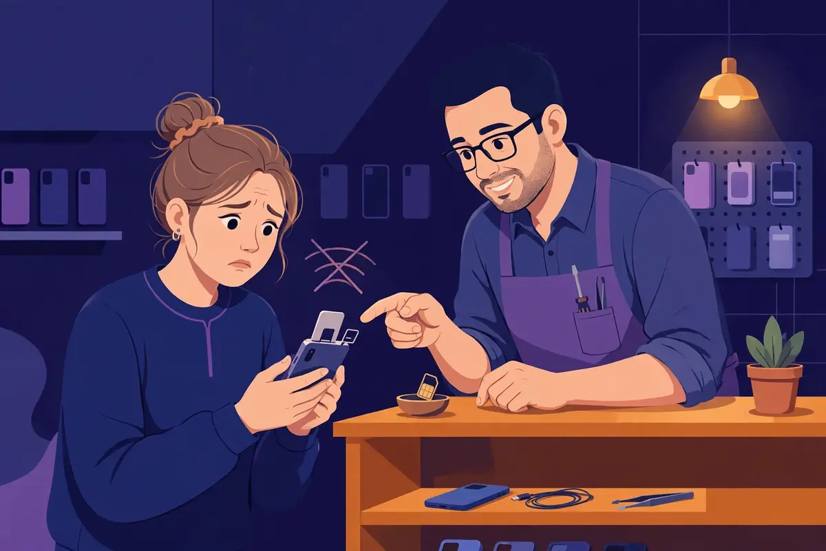 The Day My SIM Stopped Receiving OTPs — illustration