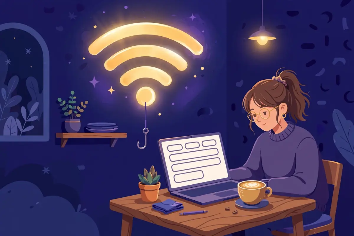 That 'Free' Wi-Fi Login Page Wants More Than Your Email — illustration